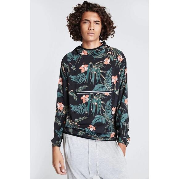 Spiritual Gangster Anorak Floral Print Hoodie Men’s Size‎ Large - Picture 1 of 11